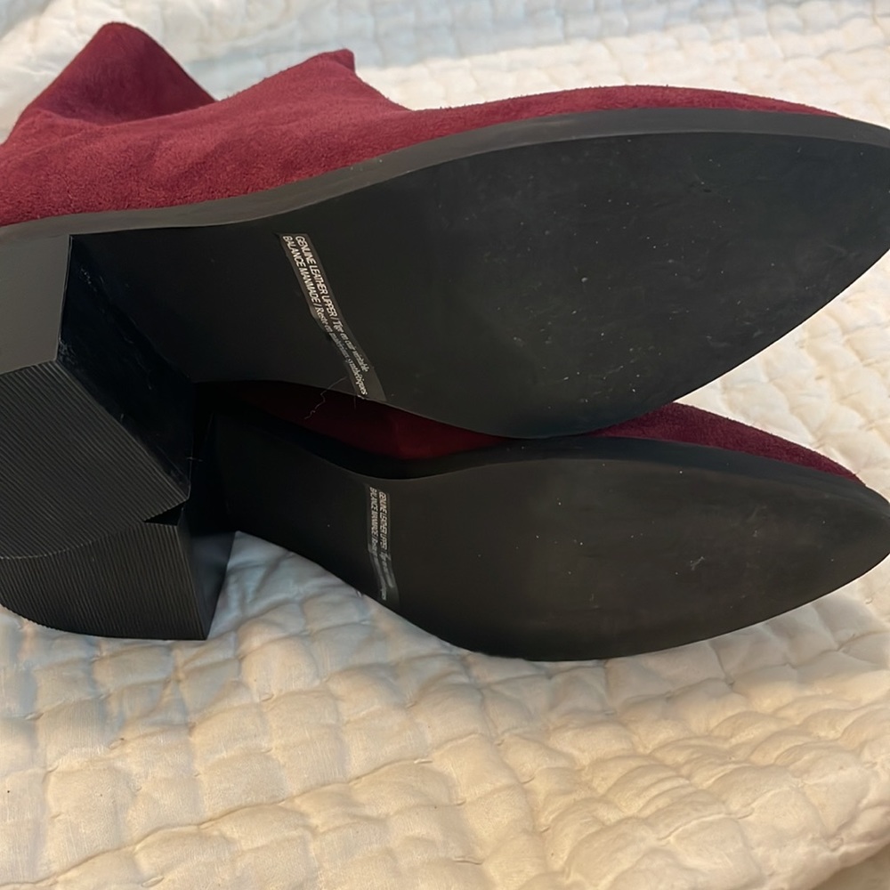 Burgundy ankle boots - Picture 7 of 7